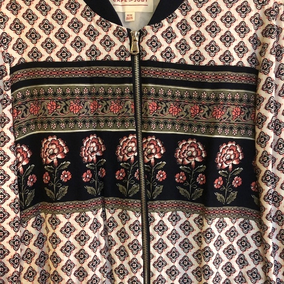 Print Lightweight Bomber Style Jacket - Picture 5 of 10